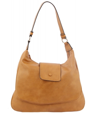 Fashion Flap Shoulder Bag Hobo LSD156 BROWN